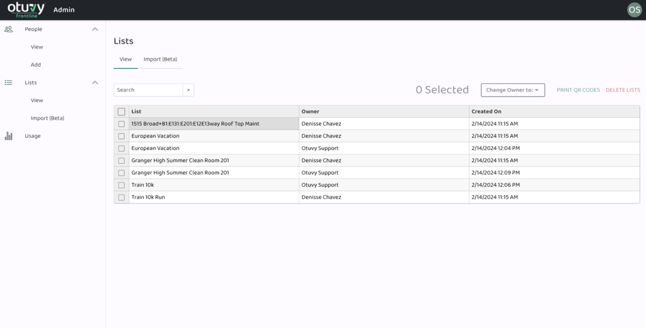 Screenshot: Printing QR Codes