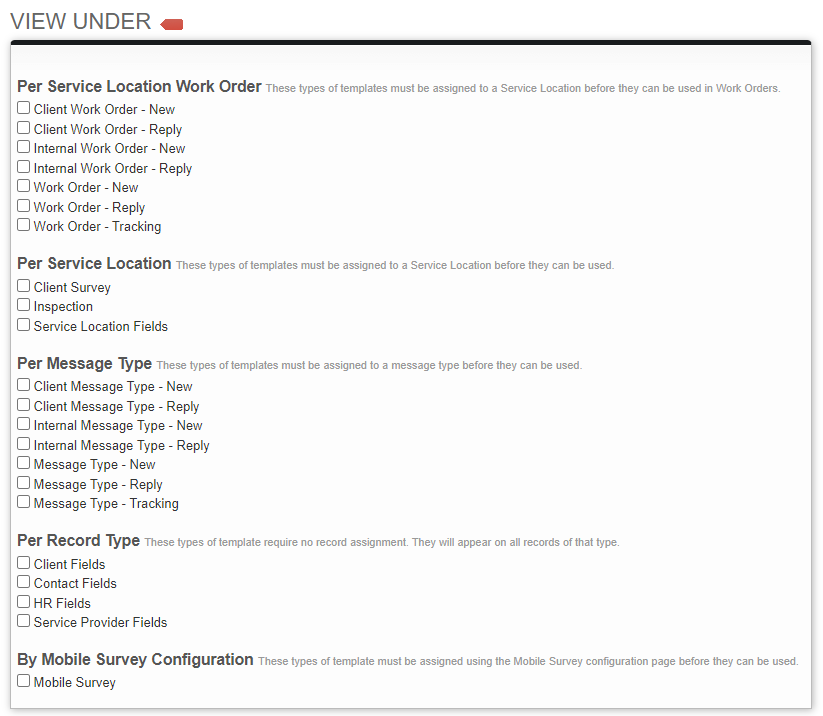Screenshot: View Under