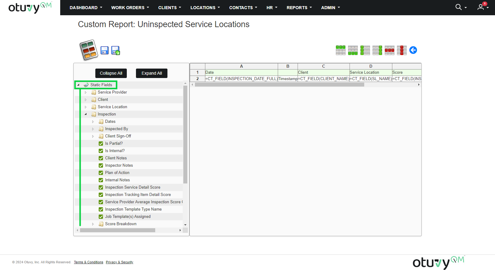 Screenshot: Report Writer Article