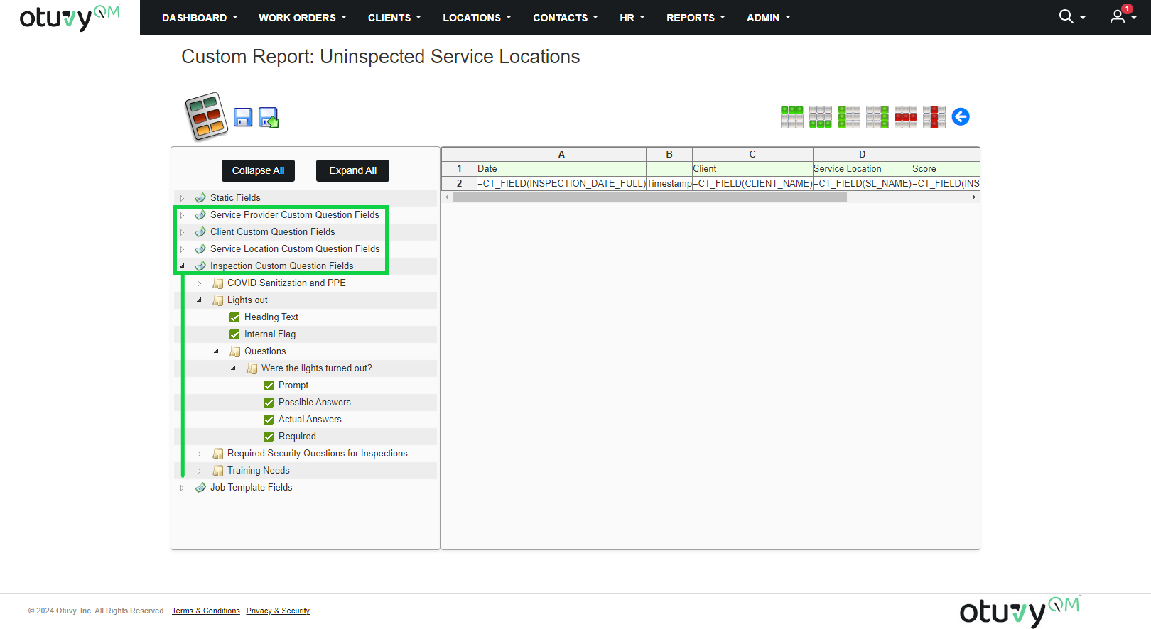 Screenshot: Report Writer Article