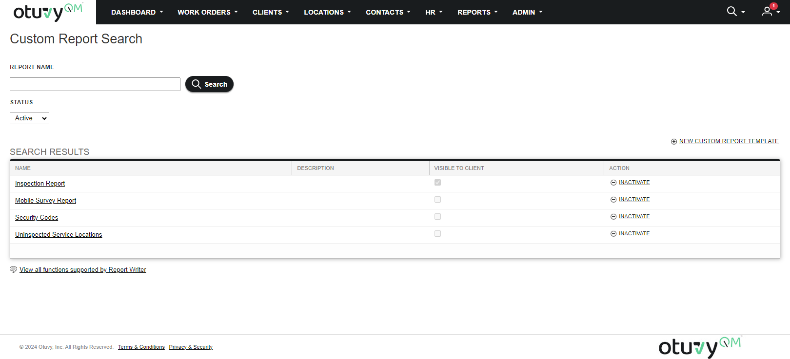 Screenshot: Report Writer Article
