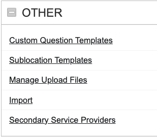 Screenshot: Download Template File
