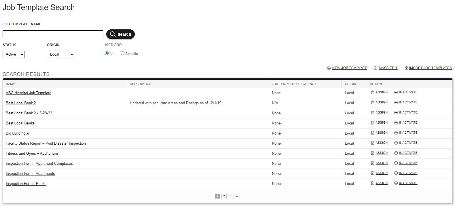 Screenshot: Create a Job Template from an Existing Template