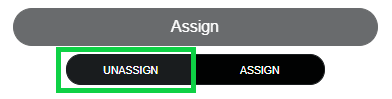 Screenshot: Unassigning Templates