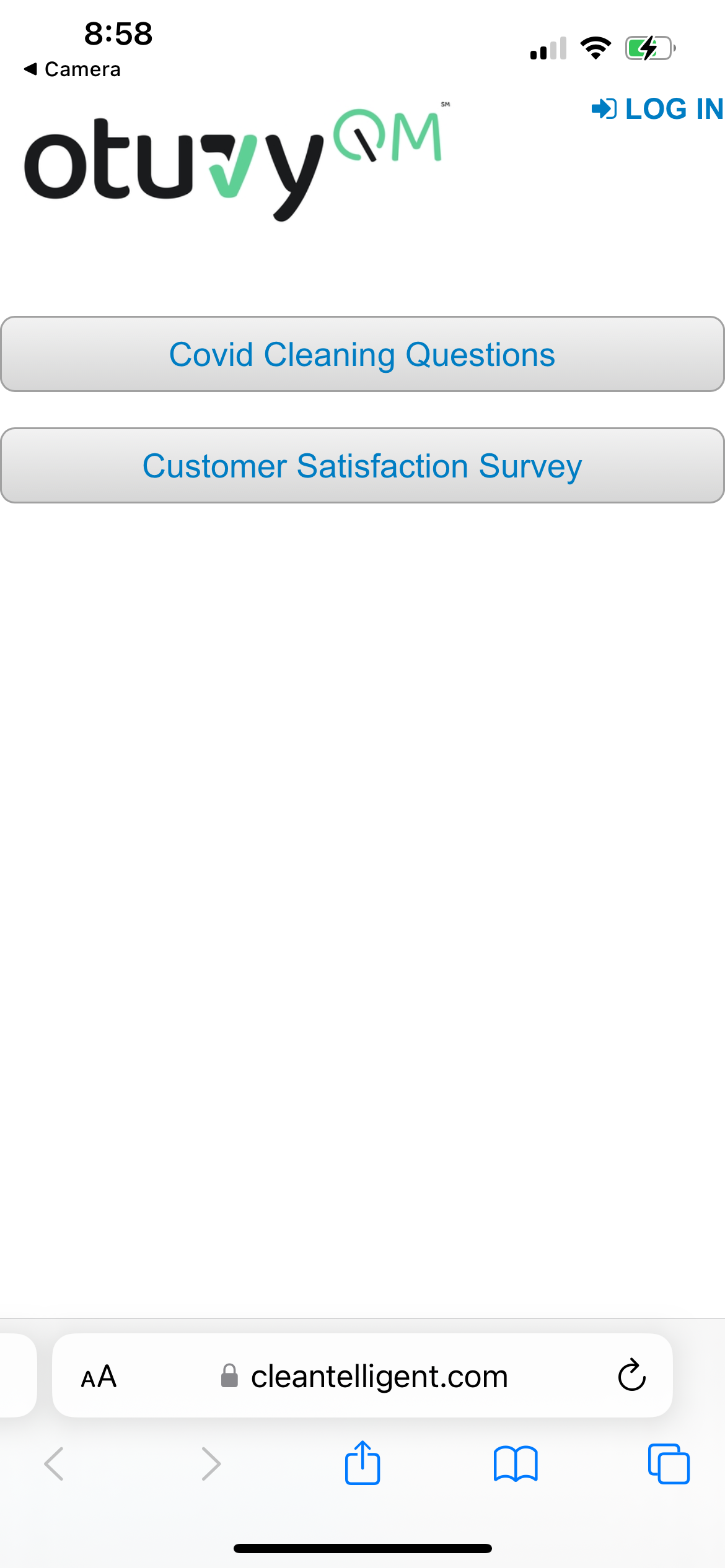 Screenshot: Example with Multiple Mobile Survey Templates Assigned
