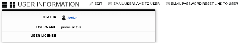 Screenshot: Inactivating a User’s Login