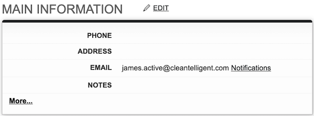 Screenshot: Reactivating a record or user