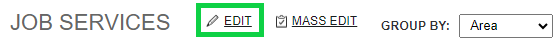 Screenshot: Editing Services