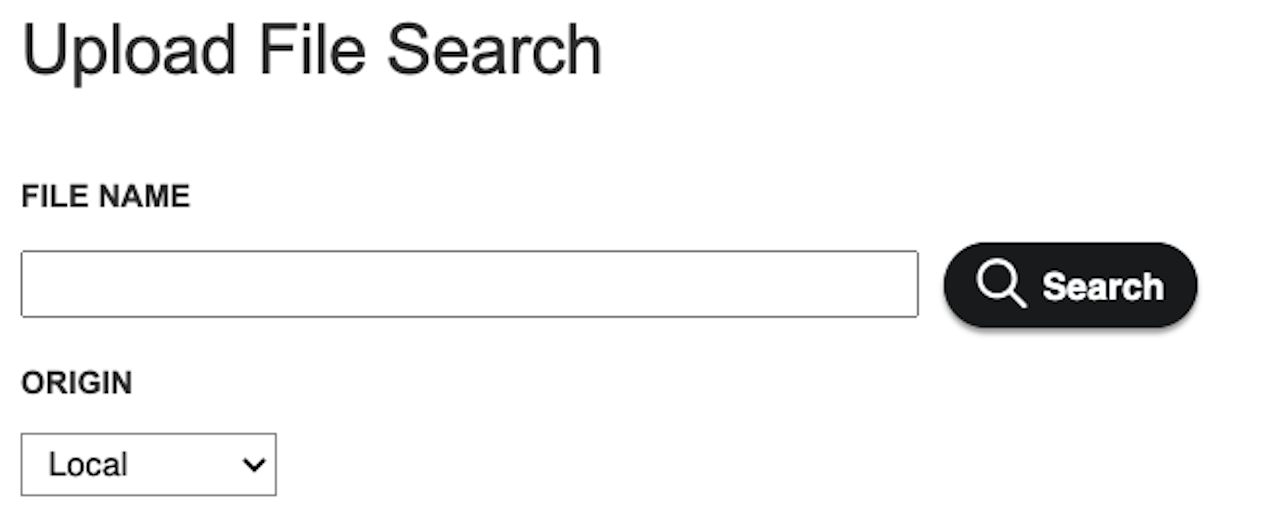 Screenshot: Searching