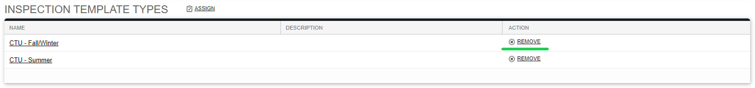 Screenshot: Assigning/Unassigning to/from One Location at a Time