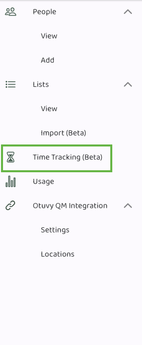 Screenshot: How to Activate Time Tracking