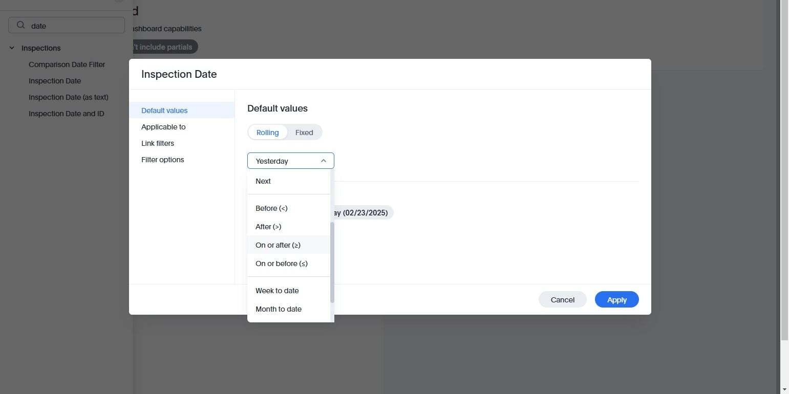 Screenshot: Pin a Dashlet