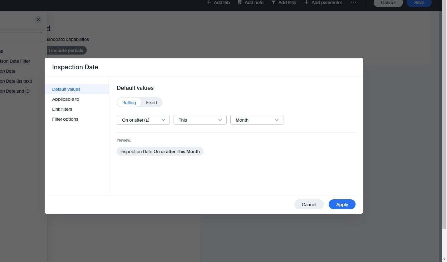 Screenshot: Pin a Dashlet