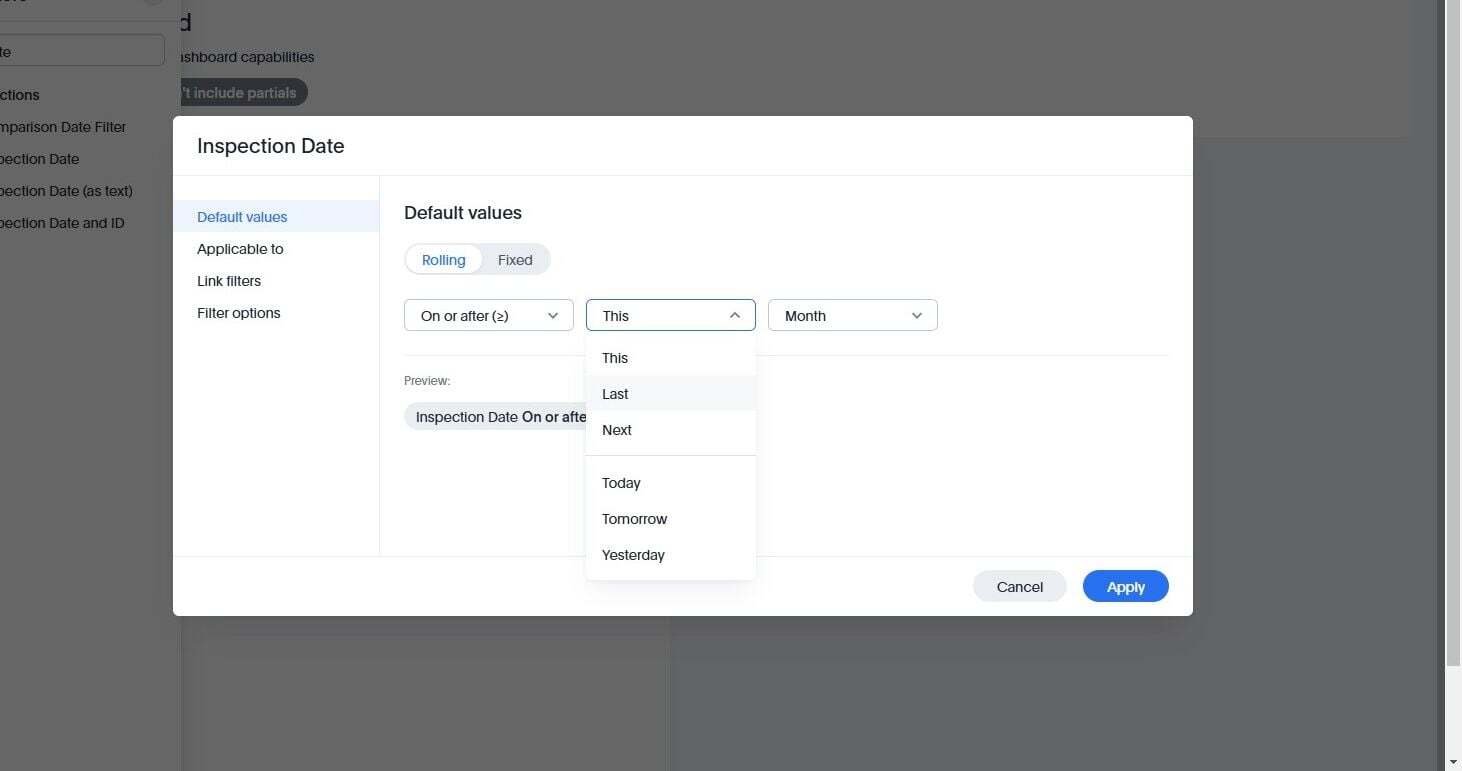 Screenshot: Pin a Dashlet