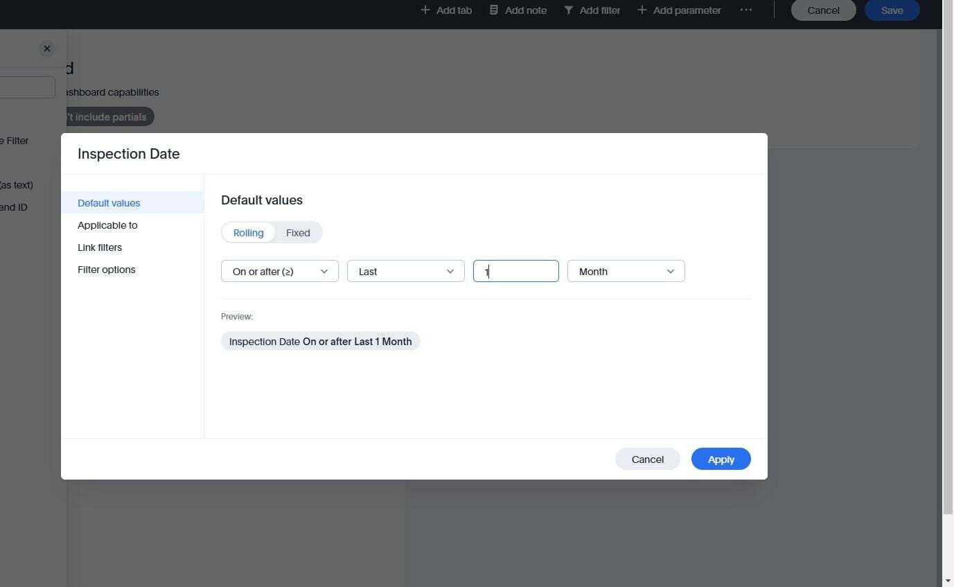 Screenshot: Pin a Dashlet