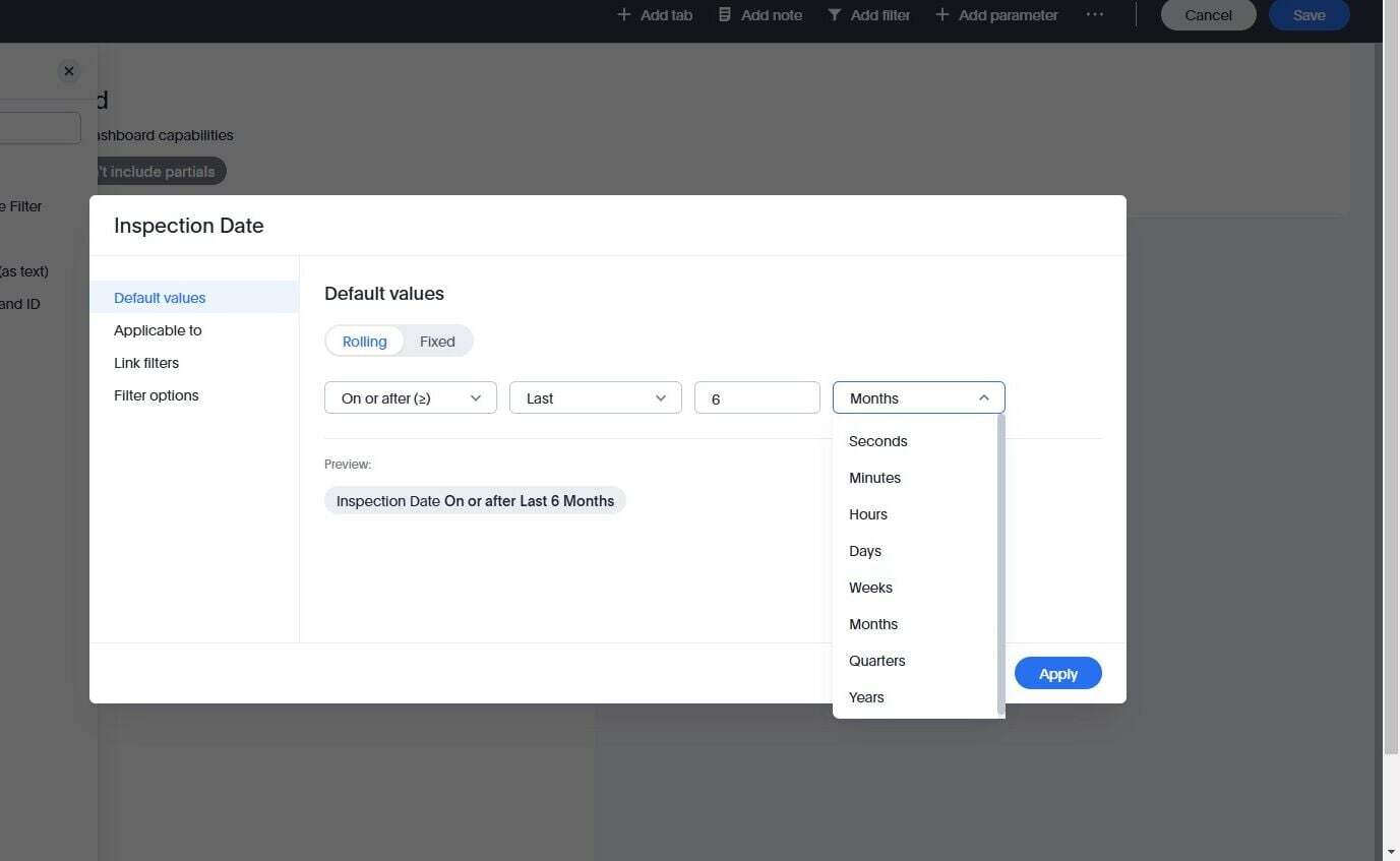 Screenshot: Pin a Dashlet
