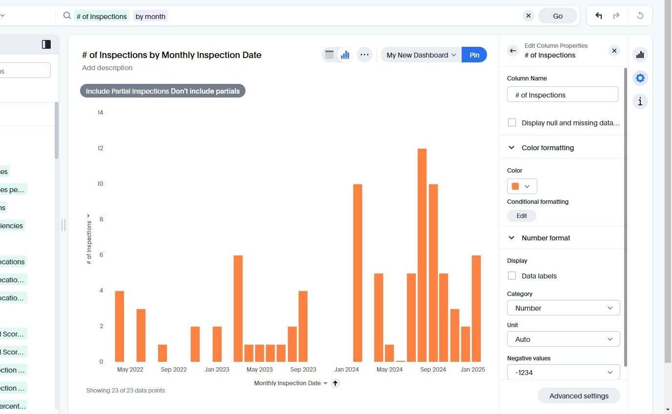 Screenshot: Create a Dashlet