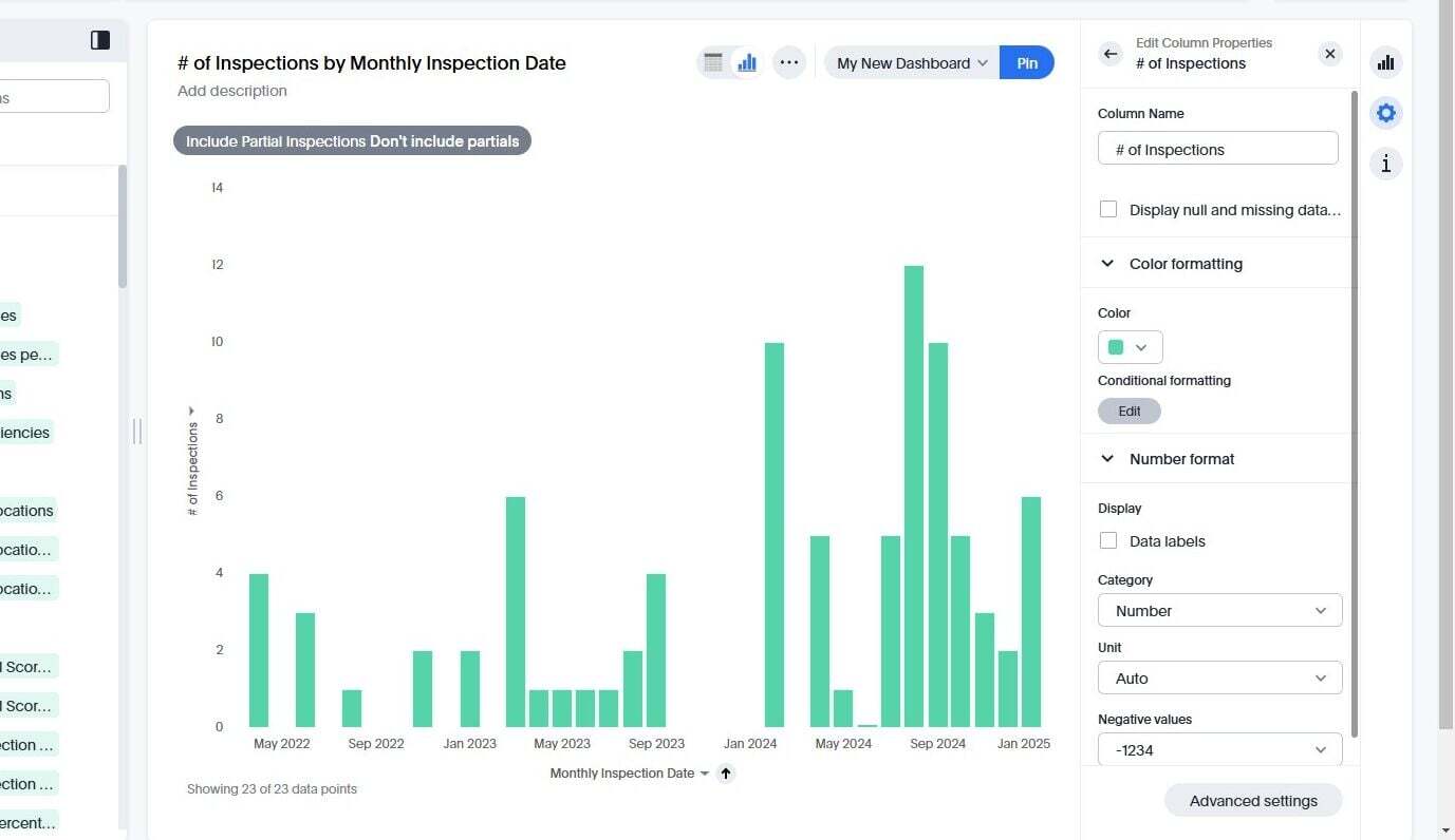 Screenshot: Create a Dashlet