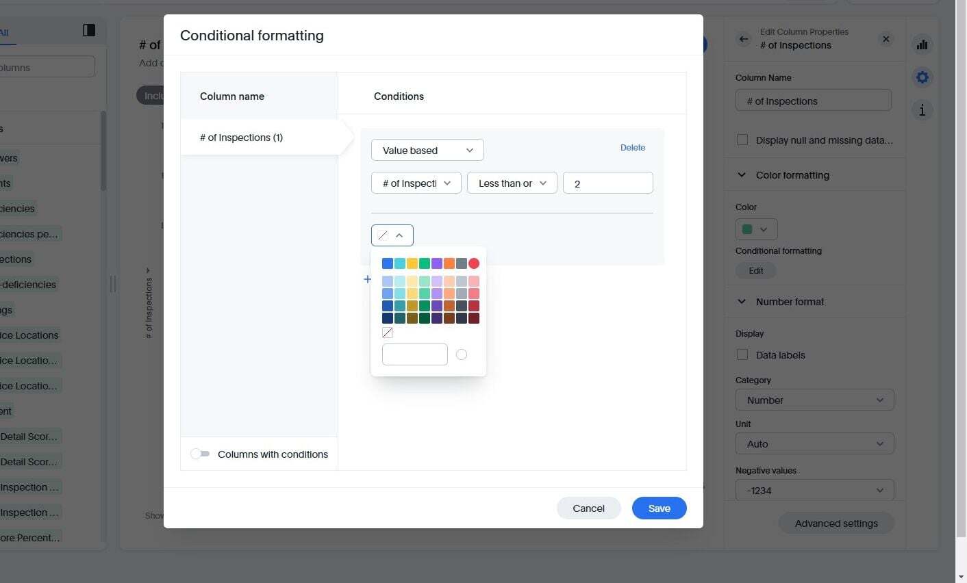 Screenshot: Create a Dashlet