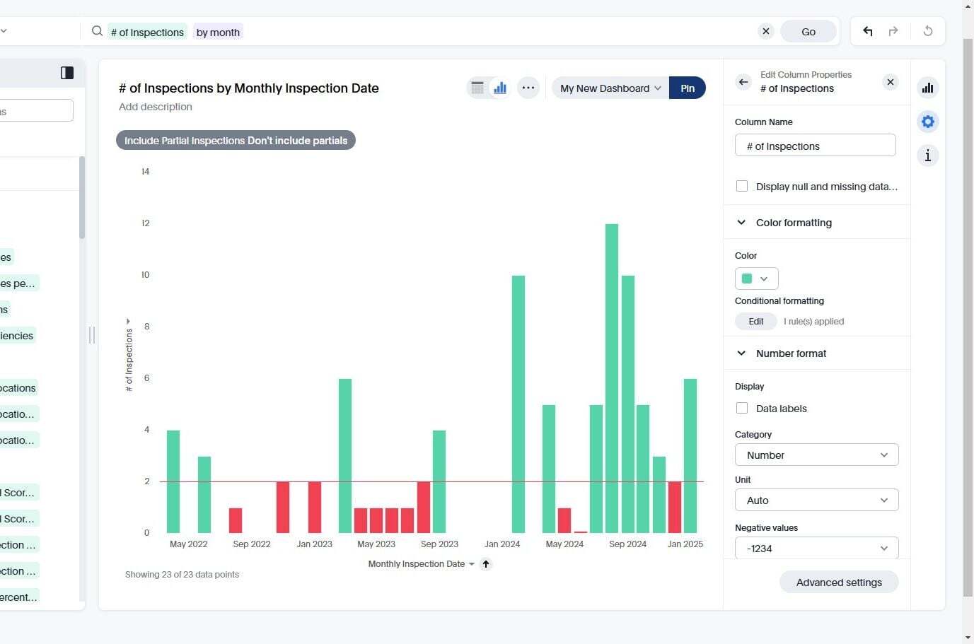 Screenshot: Create a Dashlet