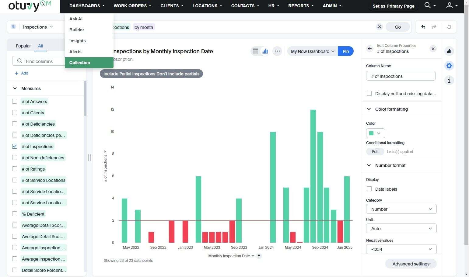 Screenshot: Create a Dashlet