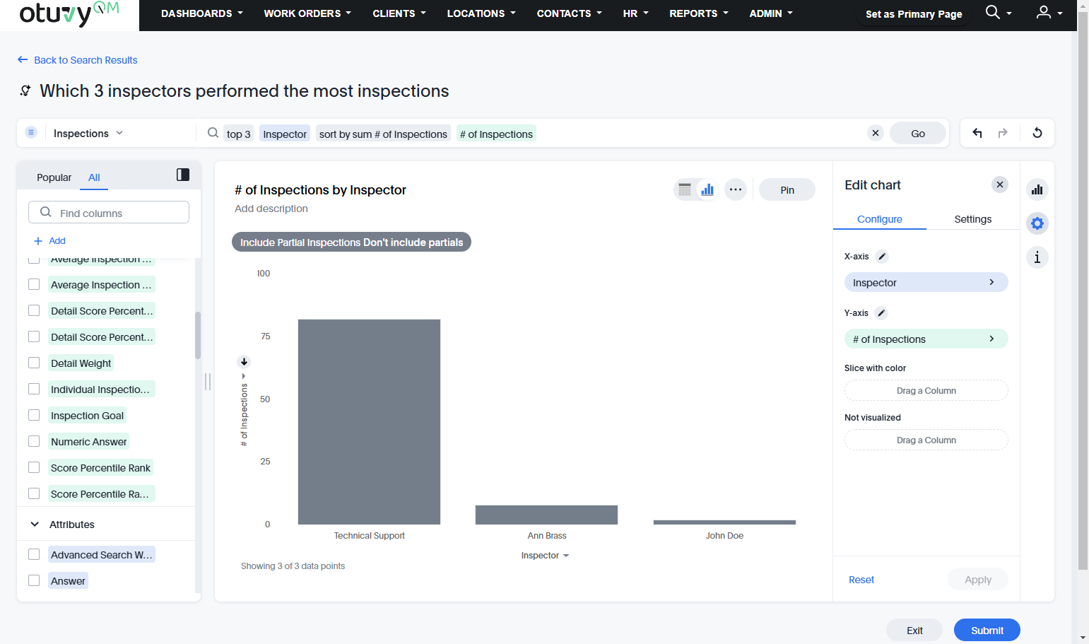 Edit the chart configuration