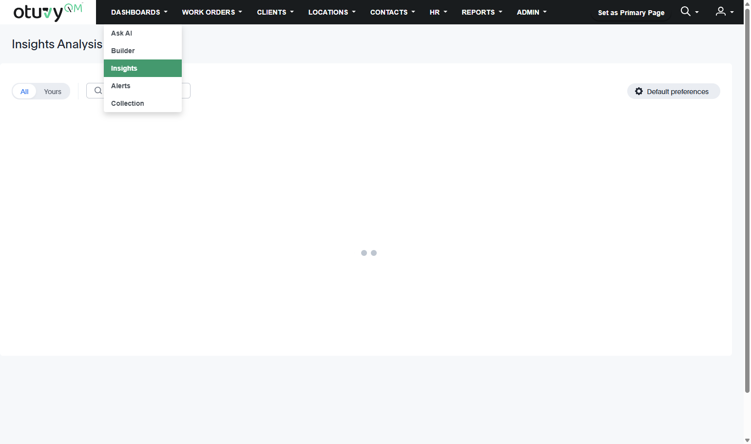 Click on Insights