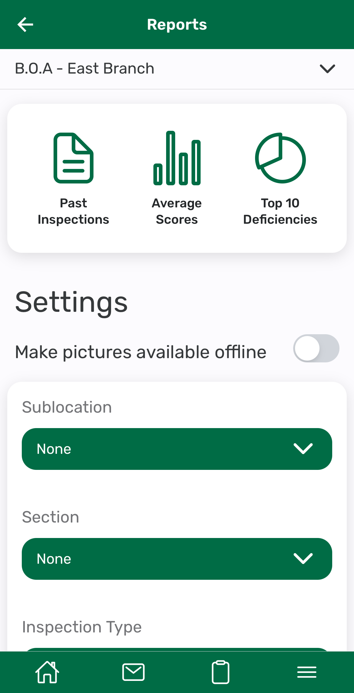 Screenshot: What You Can Do in Reports